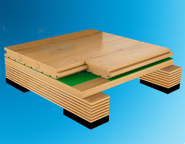 體育木地板單層龍骨結(jié)構(gòu)